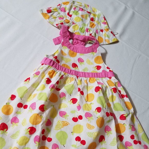 Gymboree Berry Sweet Vintage 18-24 Month Halter dress, diaper cov & Hat NWT Set. - Picture 2 of 3